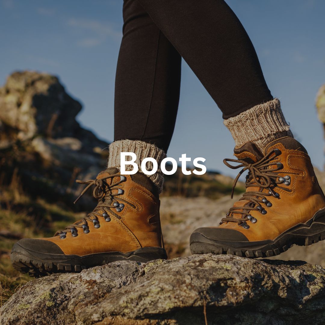 Men's boots for hiking, work, and casual wear in leather and synthetic options.