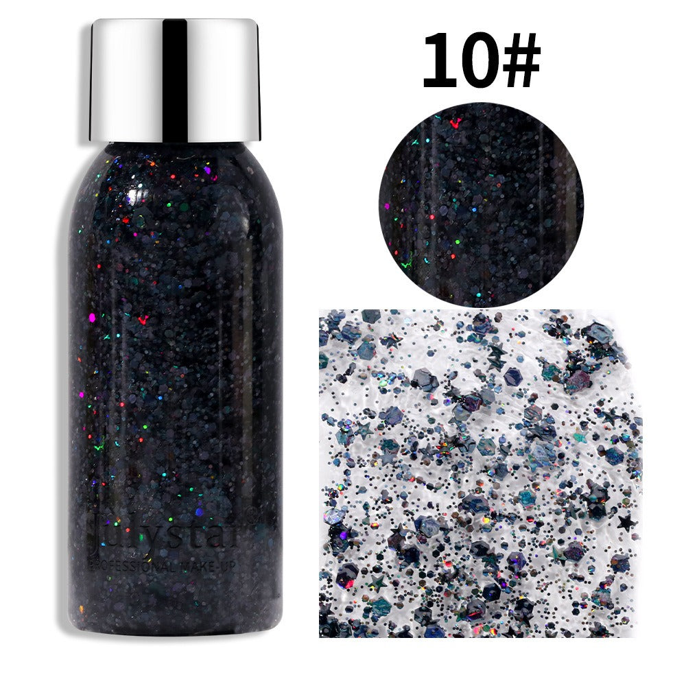 Julystar diamant cassé paillettes poudre transfrontalière Pop Show scène boîte de nuit maquillage paillettes ombre à paupières maquillage