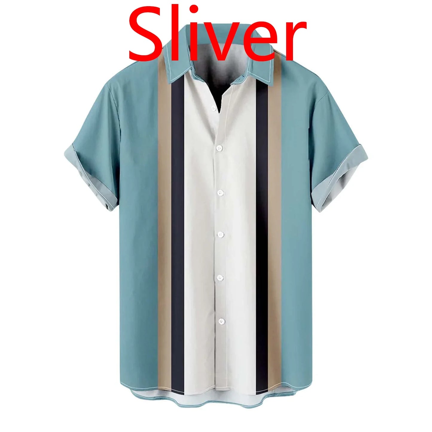 Tailored Suits Fashion Button-Down Party Shirts Short Sleeves