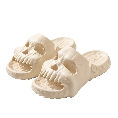 Halloween sandals and slippers for men's indoor and home use, thick soles, anti slip EVA, and foot feeling slippers