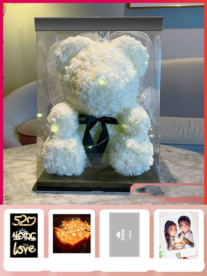 Rose Bear Bouquet Gift Box