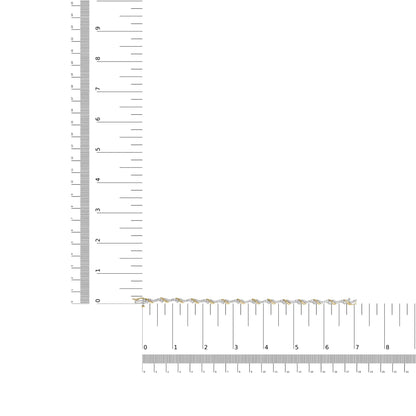 10K Yellow and White Gold 2.00 Cttw Diamond "S" Link 7" Bracelet (H - I Color, I2 - I3 Clarity) - Jaazi Intl