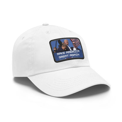 Make America Great Again Donald Trump Hat with Leather Patch (Rectangle)