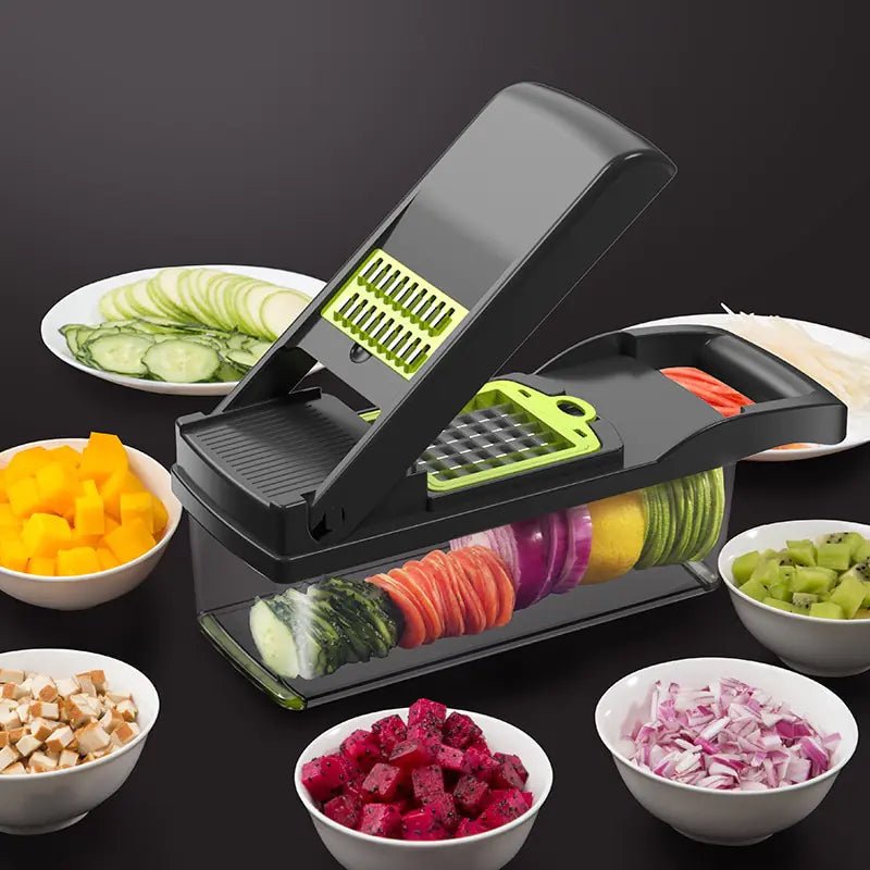 12 in 1 Multifunctional Vegetable Slicer Cutter Shredders - Jaazi Intl