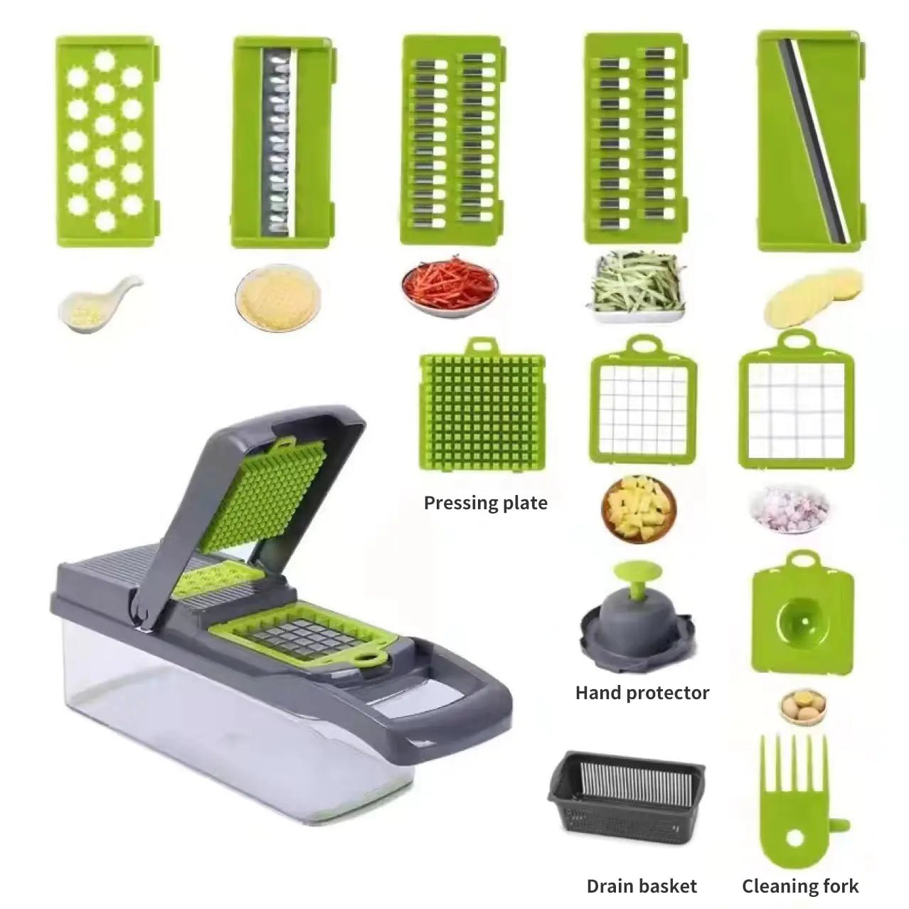 12 in 1 Multifunctional Vegetable Slicer Cutter Shredders - Jaazi Intl