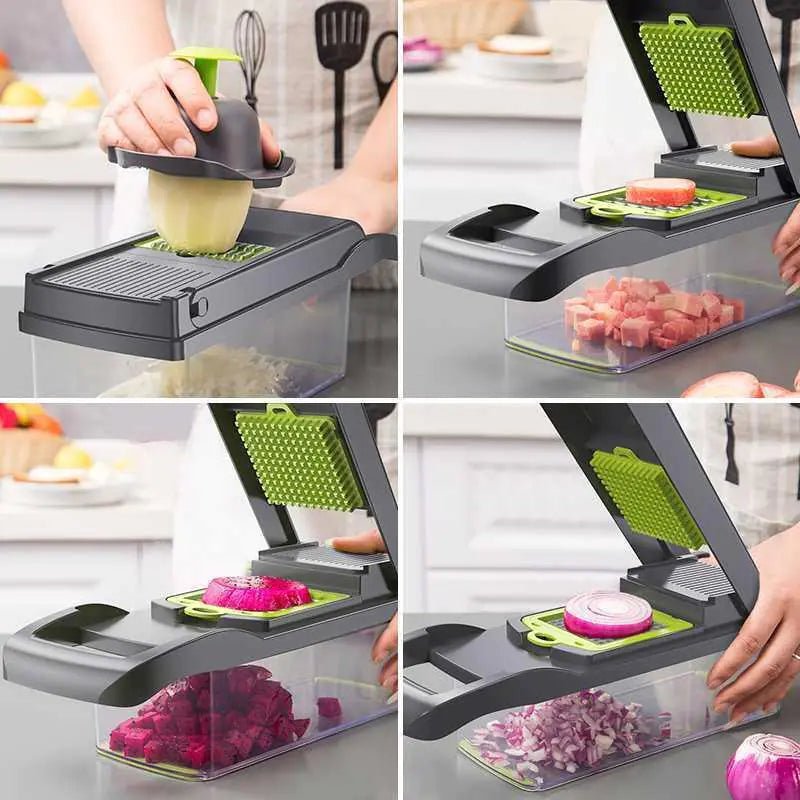 12 in 1 Multifunctional Vegetable Slicer Cutter Shredders - Jaazi Intl