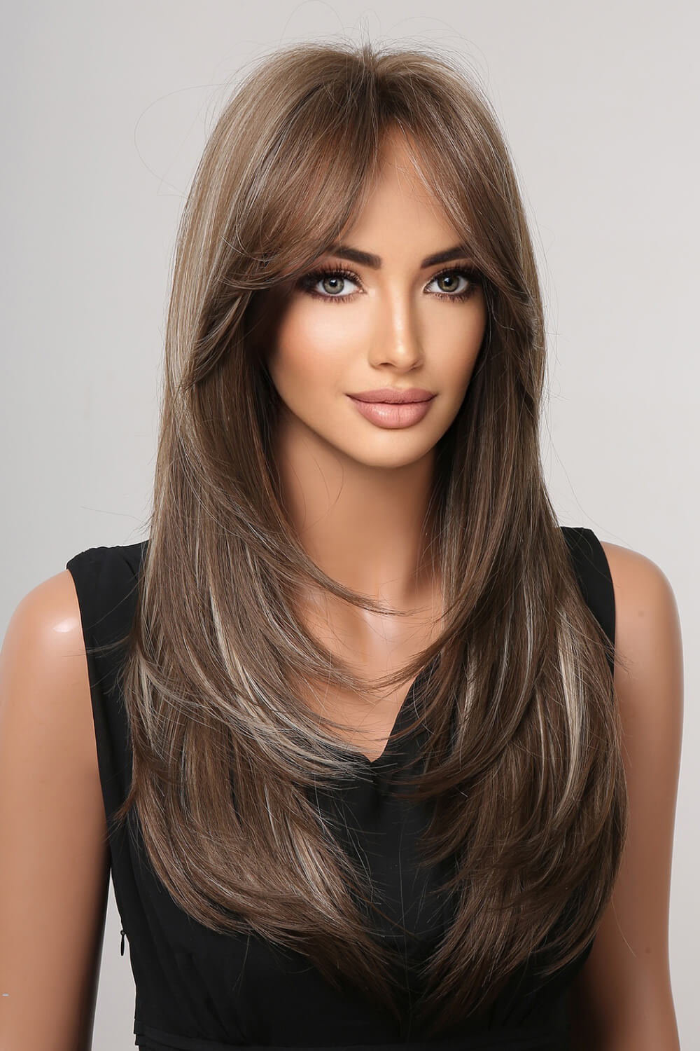 13*1" Full-Machine Wigs Synthetic Long Straight 22" - Jaazi Intl