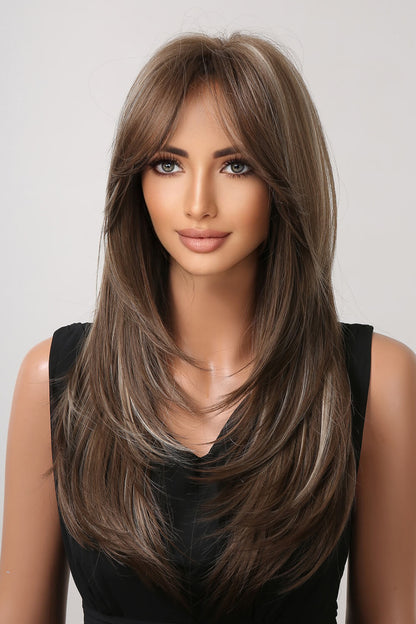 13*1" Full-Machine Wigs Synthetic Long Straight 22" - Jaazi Intl