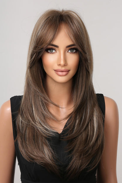 13*1" Full-Machine Wigs Synthetic Long Straight 22" - Jaazi Intl