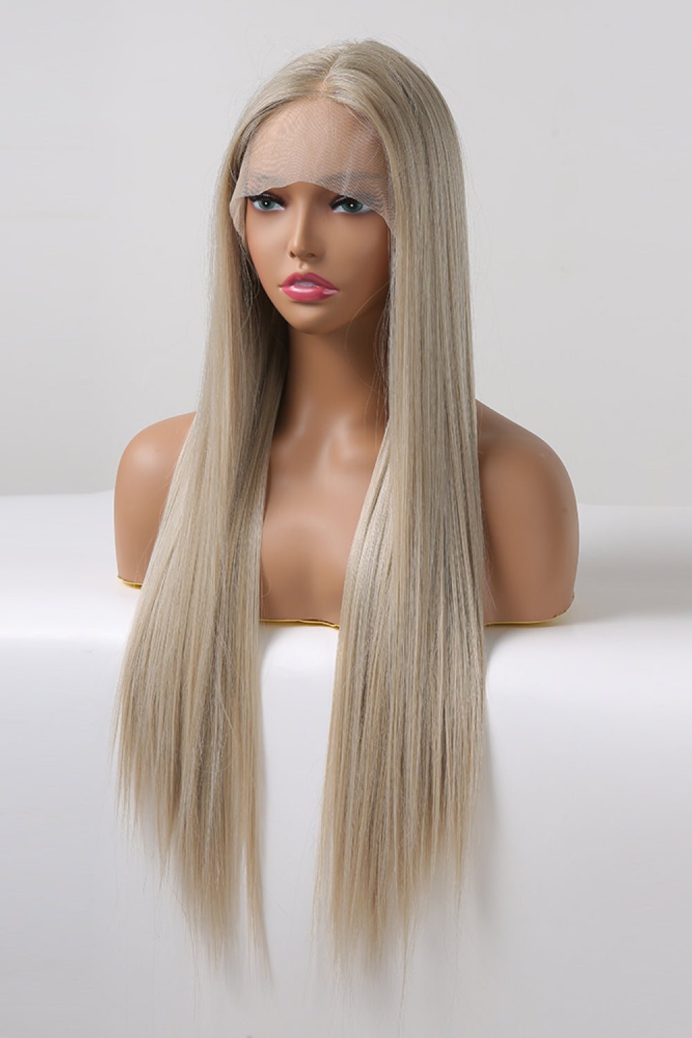 13*2" Lace Front Wigs Synthetic Long Straight 27" 150% Density - Jaazi Intl