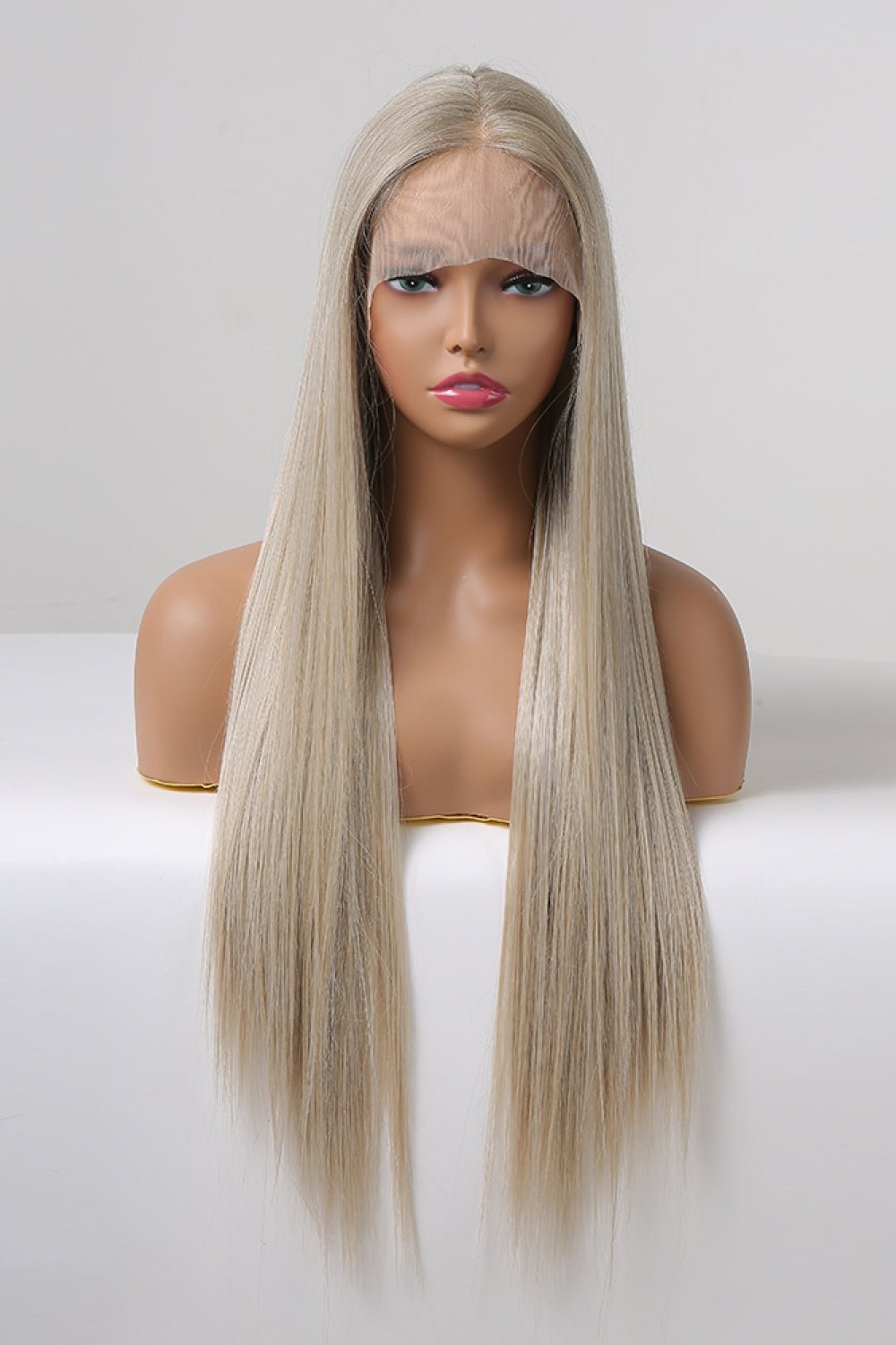 13*2" Lace Front Wigs Synthetic Long Straight 27" 150% Density - Jaazi Intl