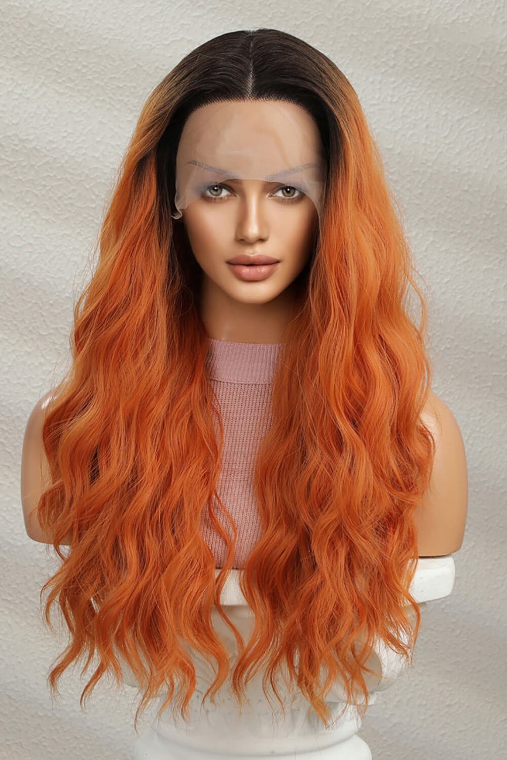 13*2" Lace Front Wigs Synthetic Long Wave 24" 150% Density - Jaazi Intl