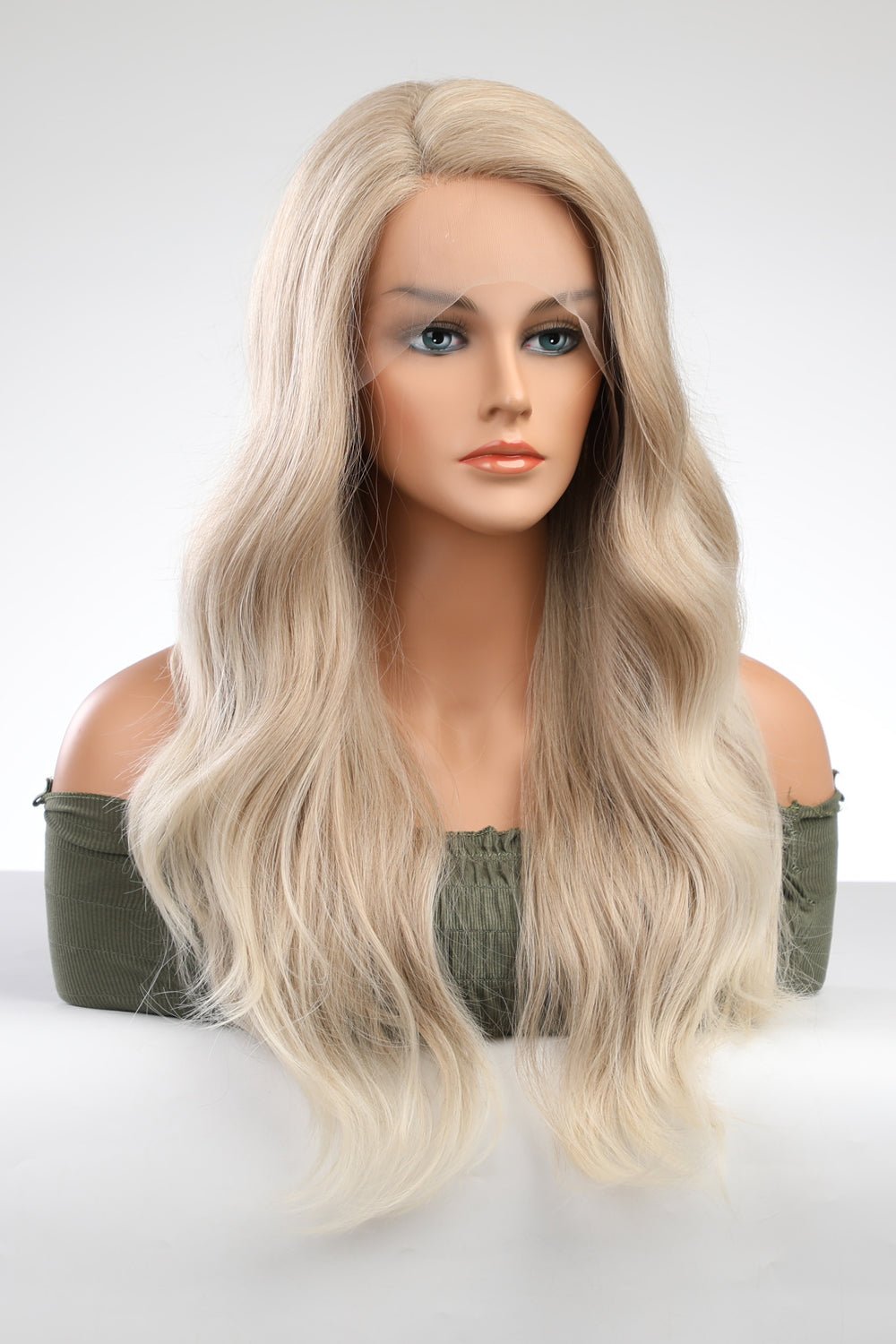 13*2" Lace Front Wigs Synthetic Long Wave 25" 150% Density - Jaazi Intl