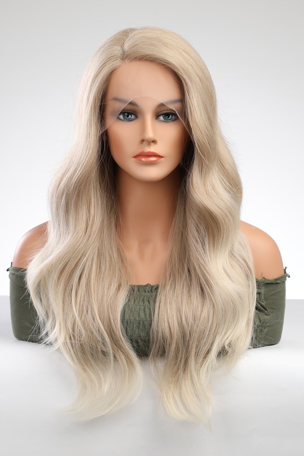 13*2" Lace Front Wigs Synthetic Long Wave 25" 150% Density - Jaazi Intl