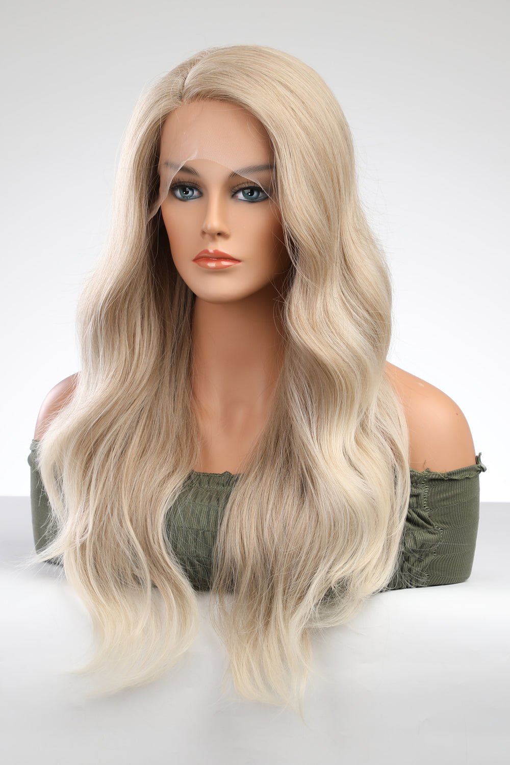 13*2" Lace Front Wigs Synthetic Long Wave 25" 150% Density - Jaazi Intl