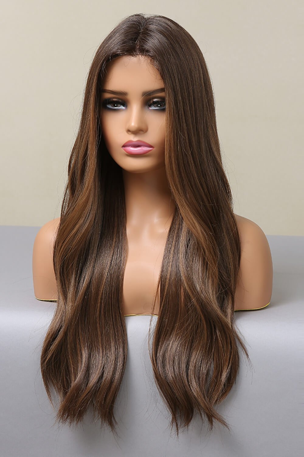 13*2" Lace Front Wigs Synthetic Long Wave 26" Heat Safe 150% Density - Jaazi Intl