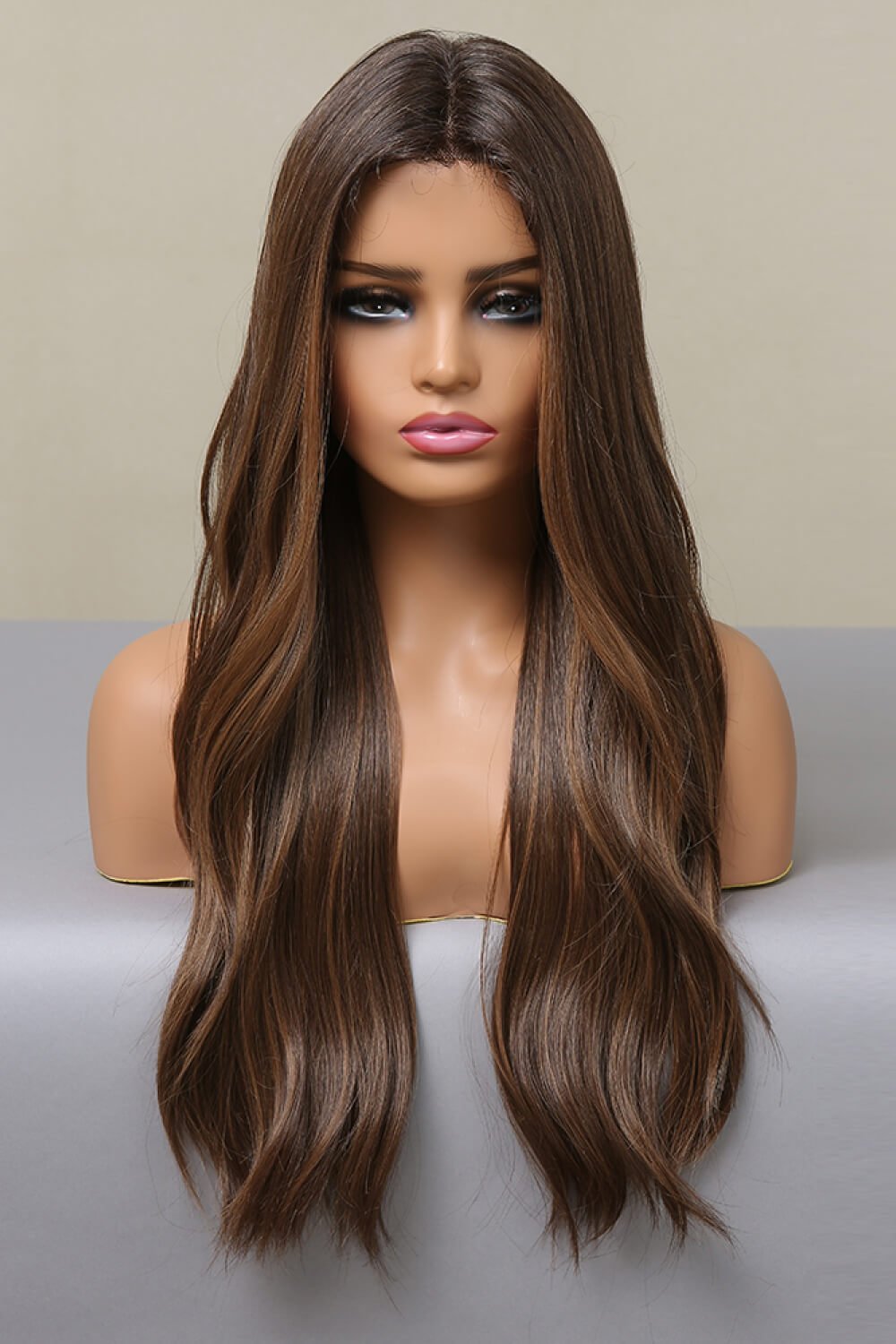 13*2" Lace Front Wigs Synthetic Long Wave 26" Heat Safe 150% Density - Jaazi Intl