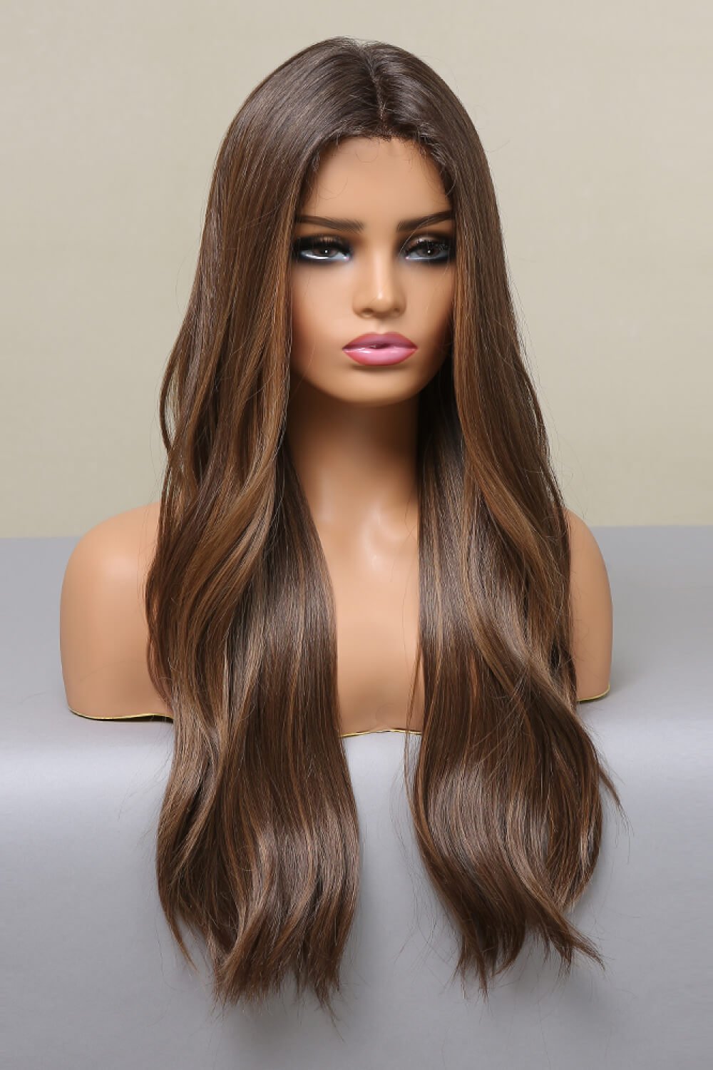 13*2" Lace Front Wigs Synthetic Long Wave 26" Heat Safe 150% Density - Jaazi Intl