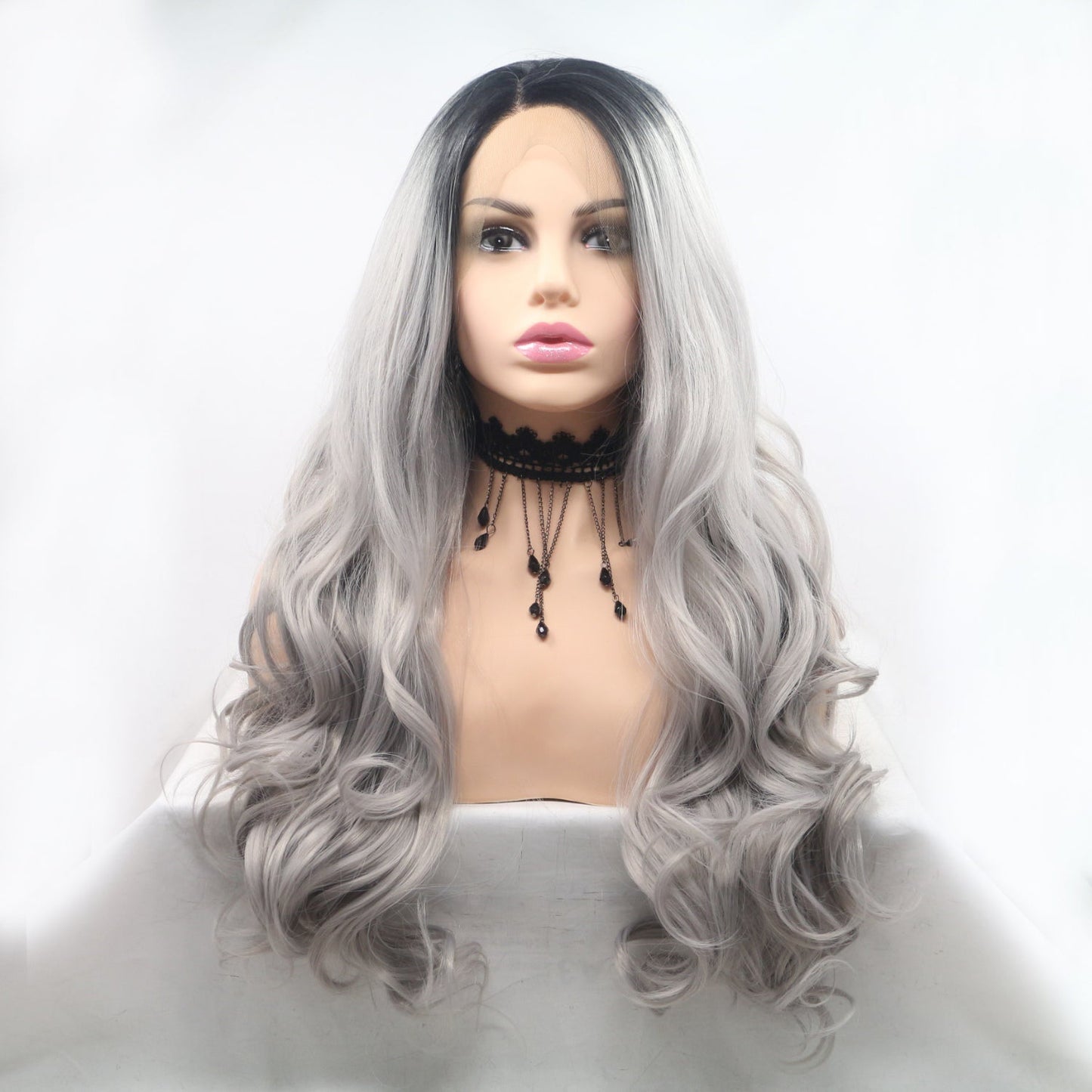 13*3" Lace Front Wigs Synthetic Long Wavy 24" 130% Density - Jaazi Intl