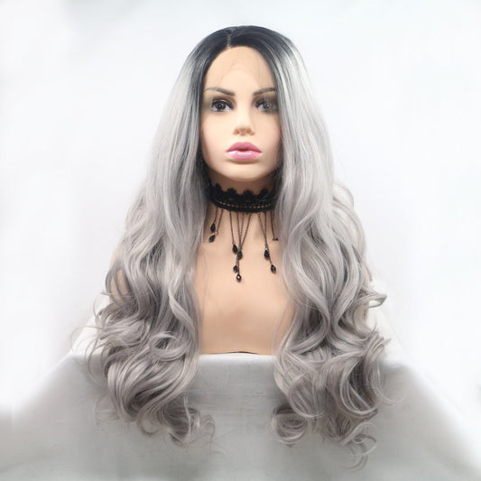 13*3" Lace Front Wigs Synthetic Long Wavy 24" 130% Density - Jaazi Intl