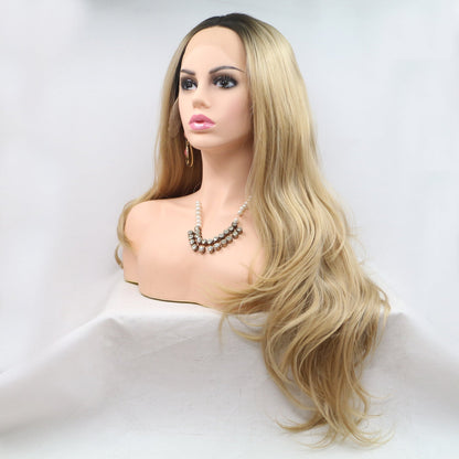 13*3" Lace Front Wigs Synthetic Long Wavy 24" 130% Density - Jaazi Intl