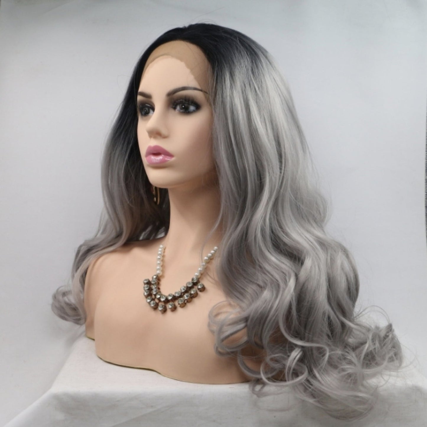 13*3" Lace Front Wigs Synthetic Long Wavy 24" 130% Density - Jaazi Intl