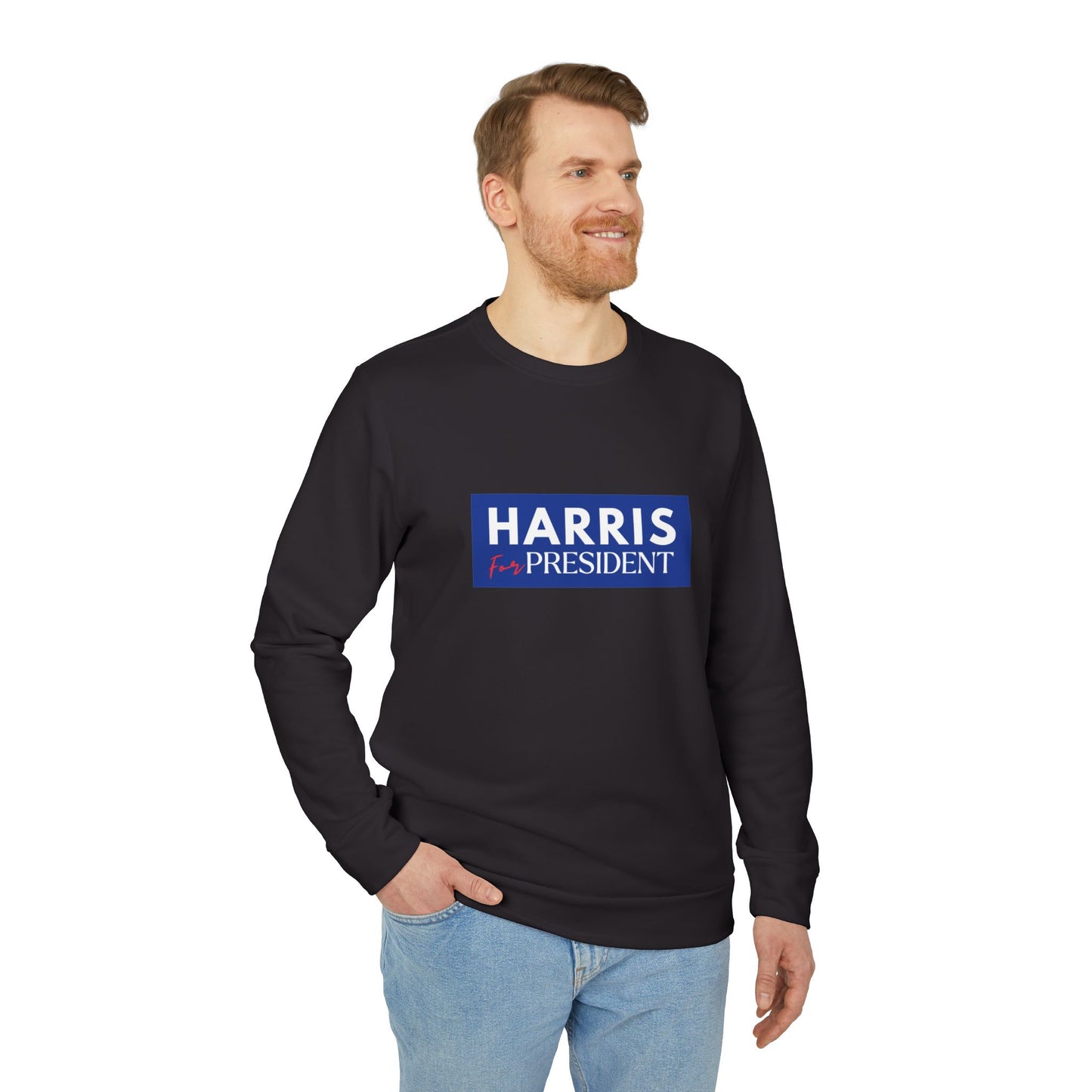 Harris for President Unisex Fleece Crewneck Sweatshirt