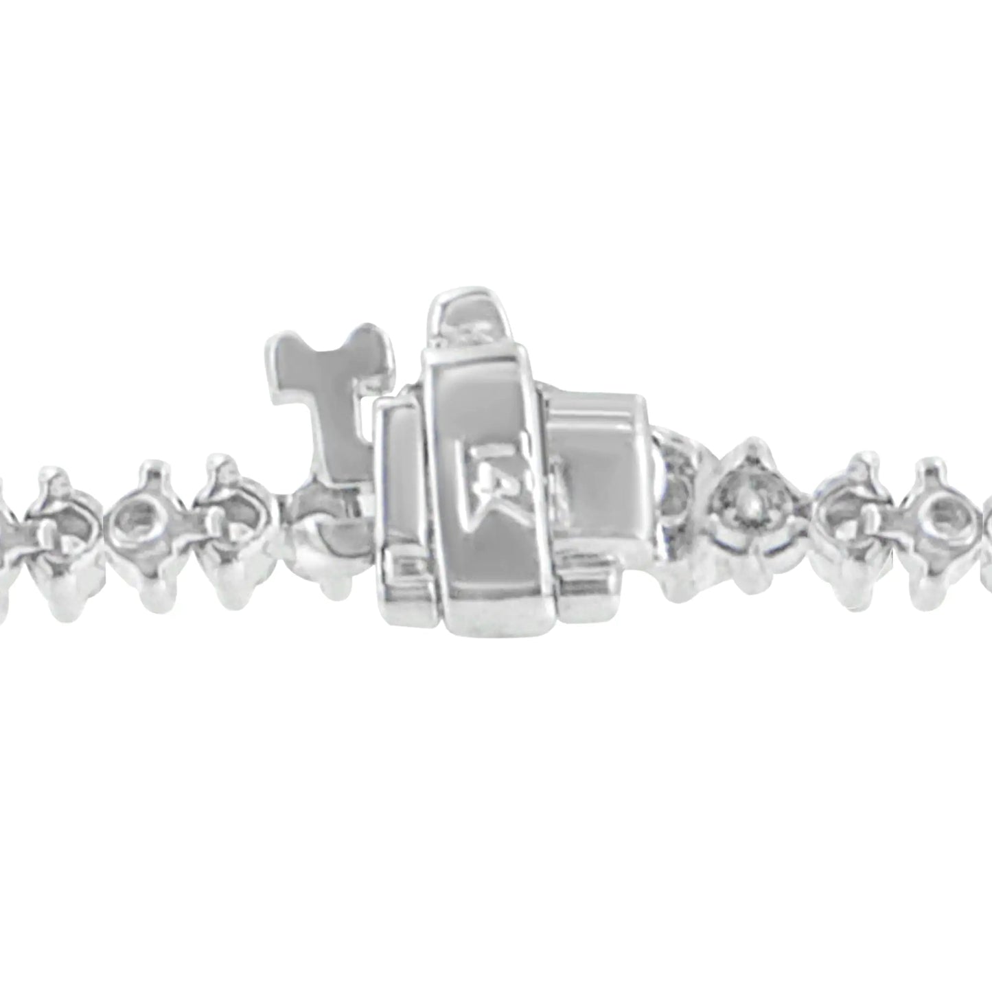 14K White Gold Round Cut Diamond Tennis Bracelet (2.00 cttw, H - I Color, SI2 - I1 Clarity) - Jaazi Intl