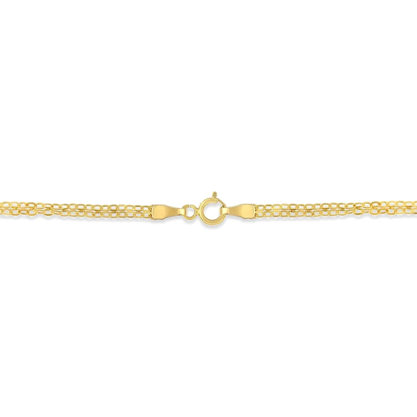 14K Yellow Gold 1/2 cttw Diamond V - Shape Pendant Necklace (I - J, I1 - I2) - Jaazi Intl