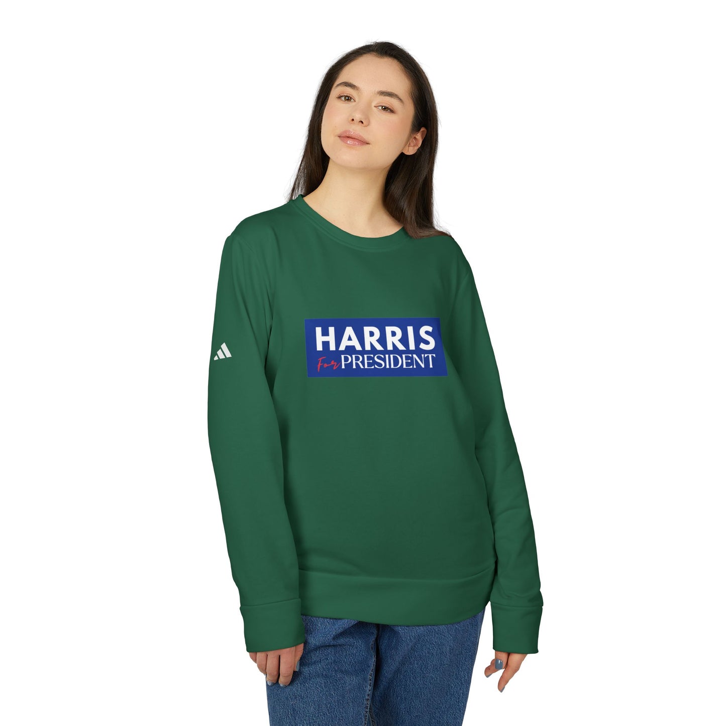 Harris for President Unisex Fleece Crewneck Sweatshirt