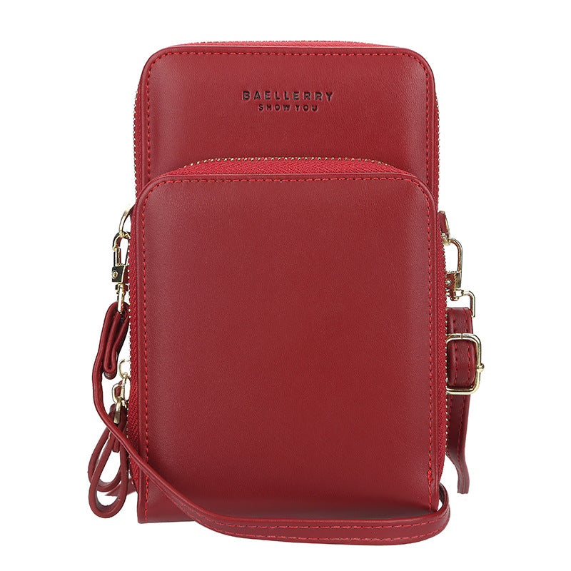 Large Capacity Crossbody Shoulder Bags For Women Fashion Zipper Mobile Phone Bag