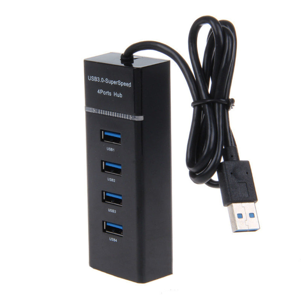 USB3.0 Splitter mit Lichtleiste Laptop 4 Hub Hub 1 Drag 4hub3.0 Dockingstation