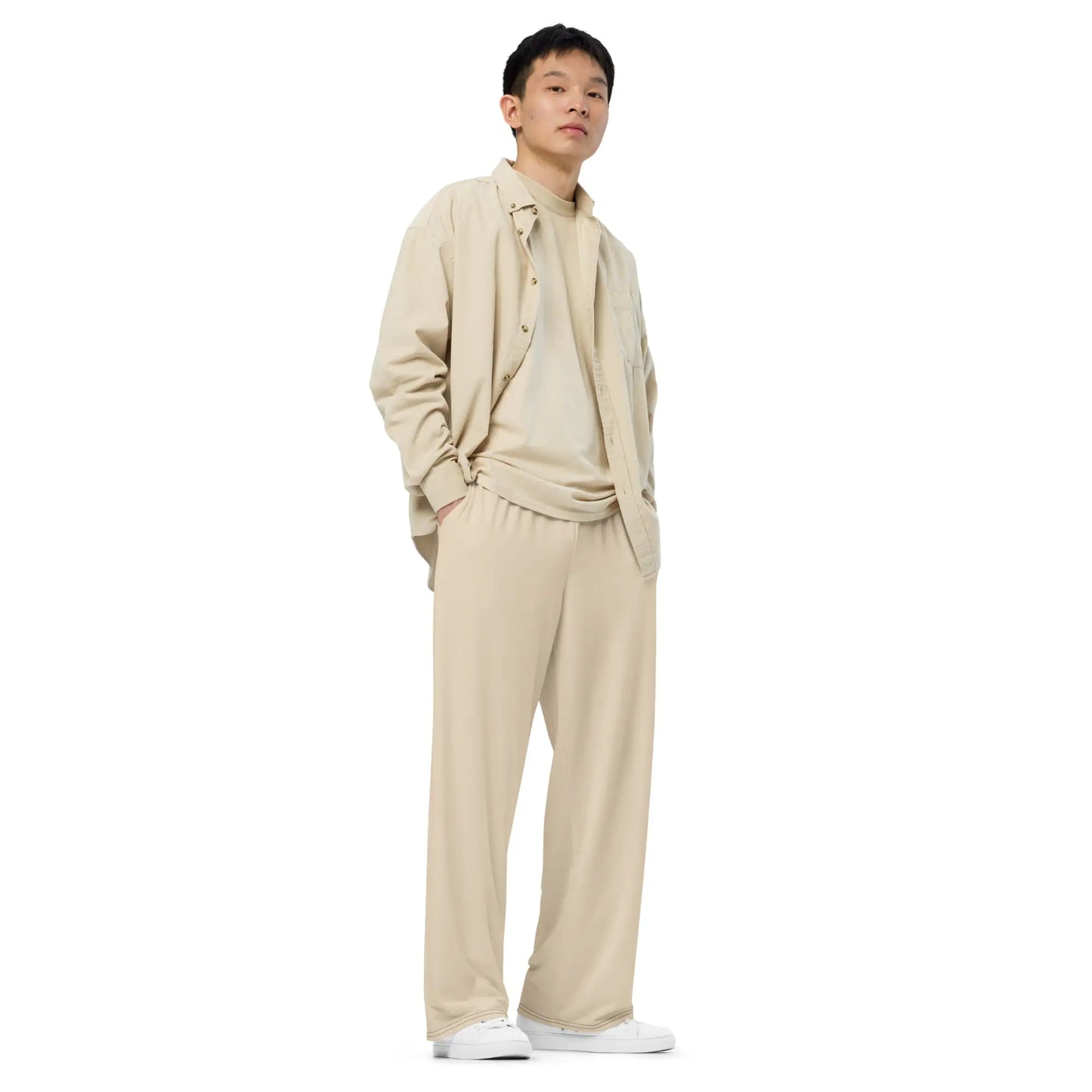 Unisex Sandy Wide-leg Pants