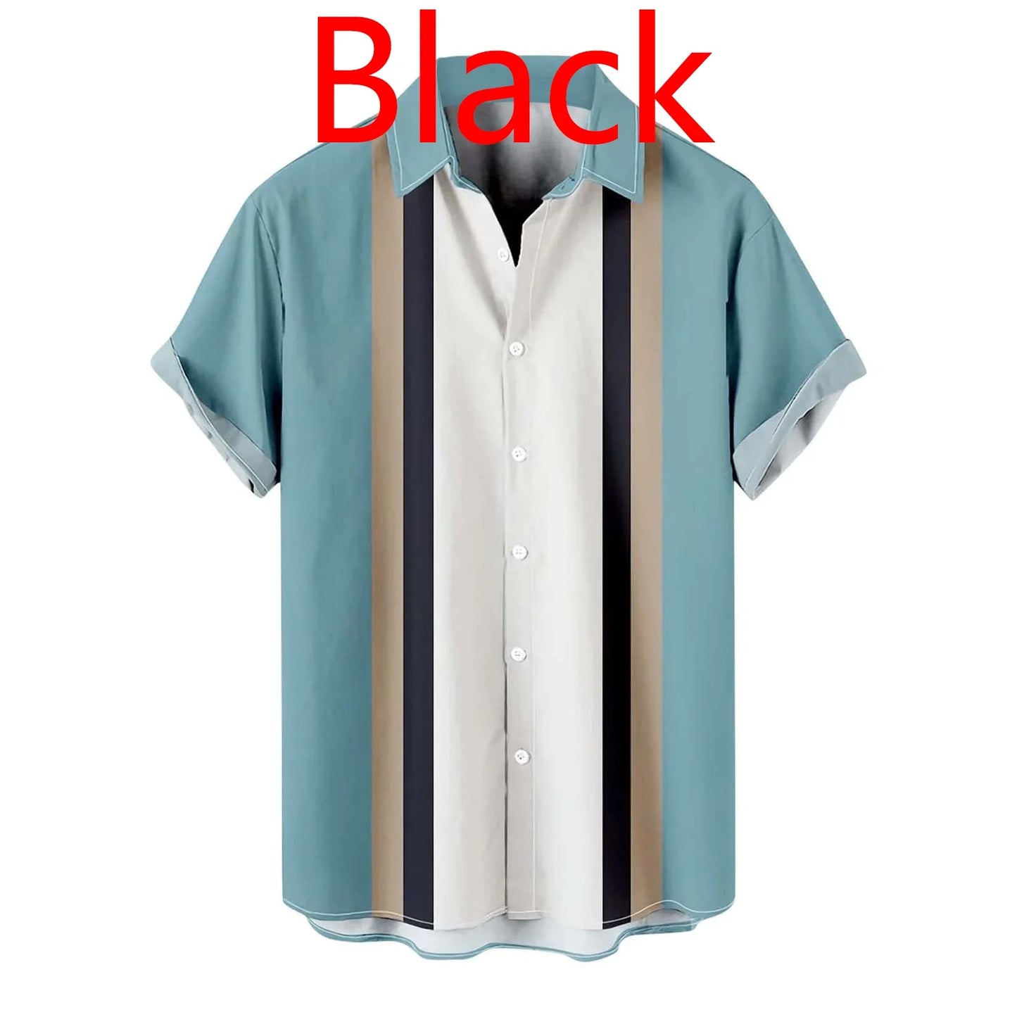 Tailored Suits Fashion Button-Down Party Shirts Short Sleeves