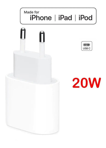 20W USB-C Power Adapter and Cord for iPhone - Jaazi Intl