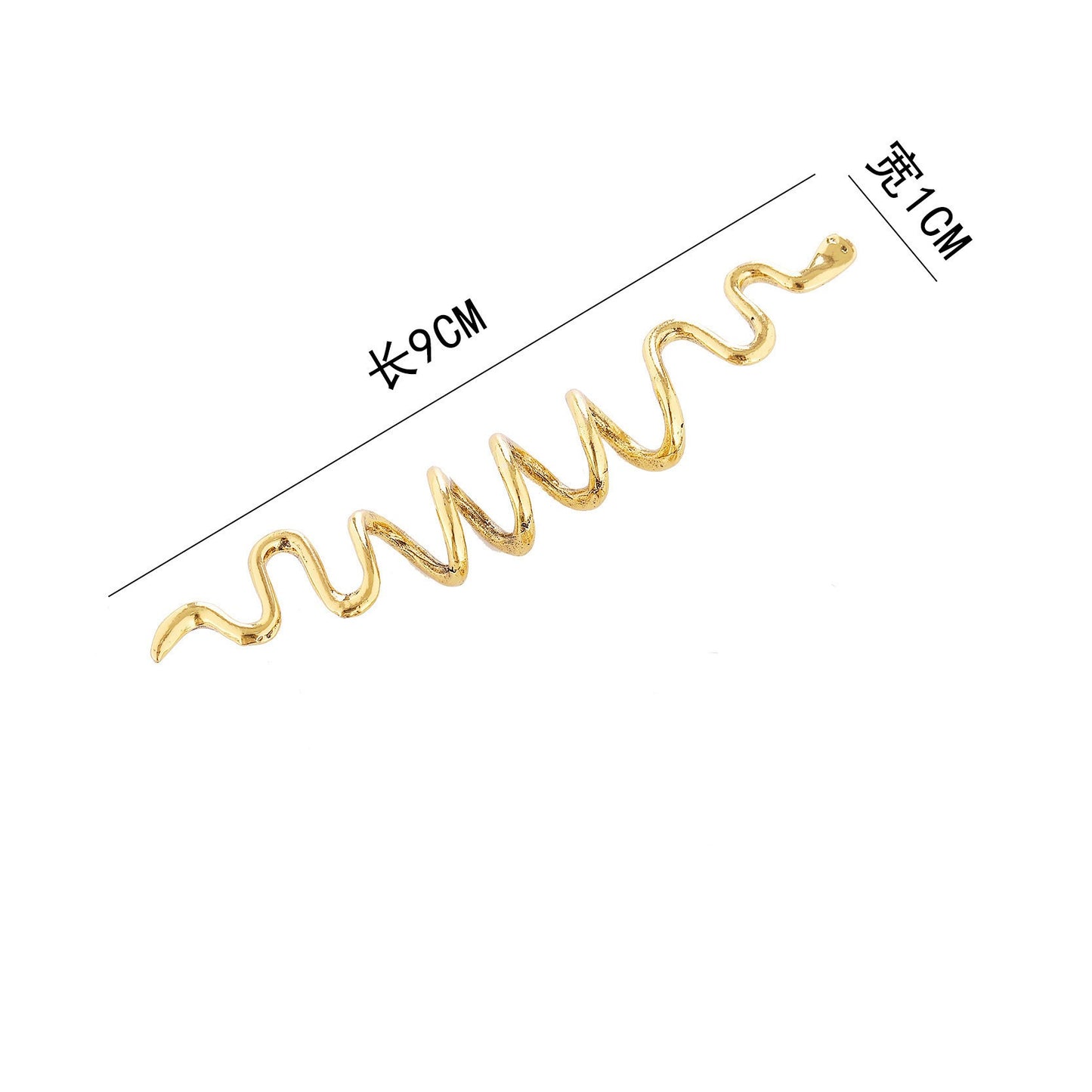 Épingle à cheveux en spirale rotative