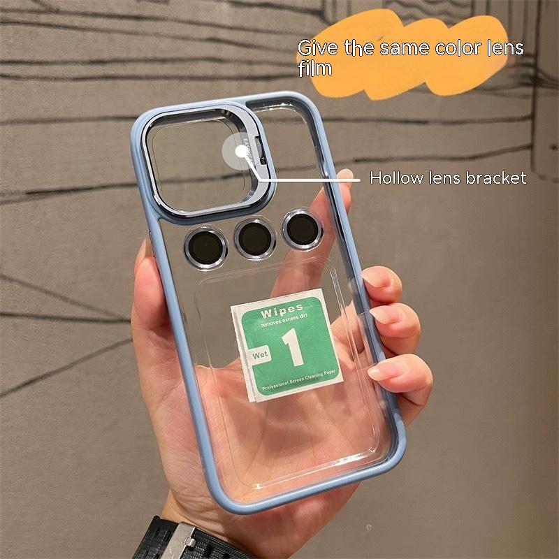 Metal Hollow Lens Bracket Phone Case