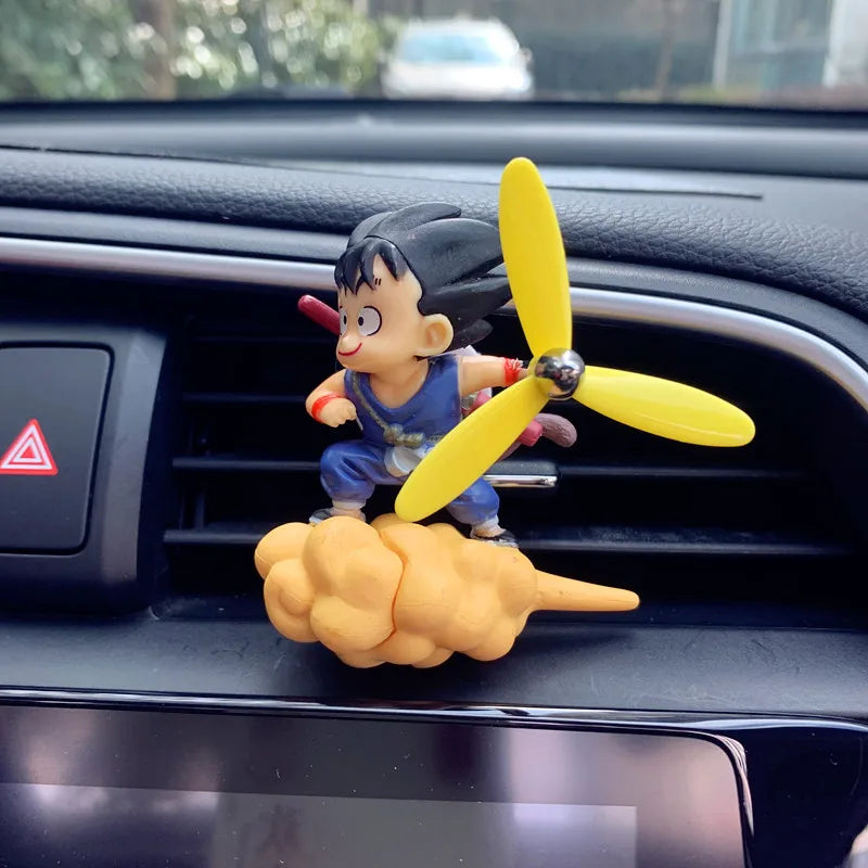 Car Ornament Anime Dragons Ball Cartoon Son Gokus Figure Car Air Outlet Vent Perfume Auto Air Freshener Decor Accessories Gifts