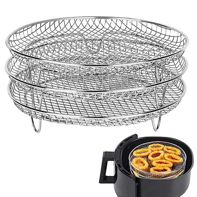 3-layers Air Fryer Rack - Jaazi Intl