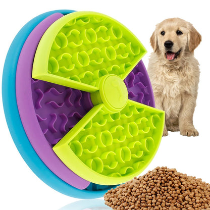 3 Layers Pet Dog Slow Feeder Bowl Spin Non Slip Puzzle Bowl Anti - Gulping Pet Slower Food Feeding Dishes Dog Bowl for Medium Smal - Jaazi Intl