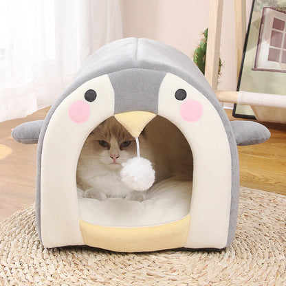 Semi-closed Warm Pet Cat Nest