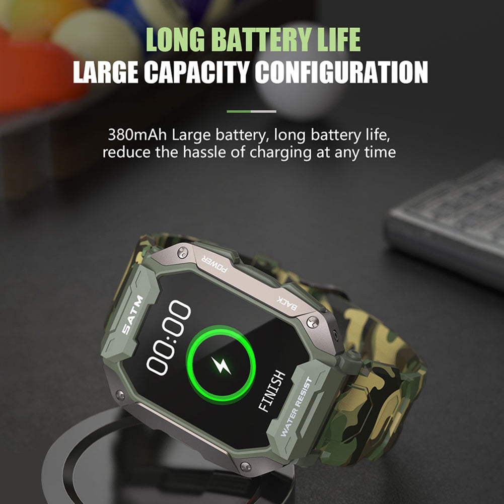 IP68 montre intelligente C20 Pro Sports de plein air Style BT appel téléphonique cadran réponse aux appels 380 mAh longue durée de vie de la batterie