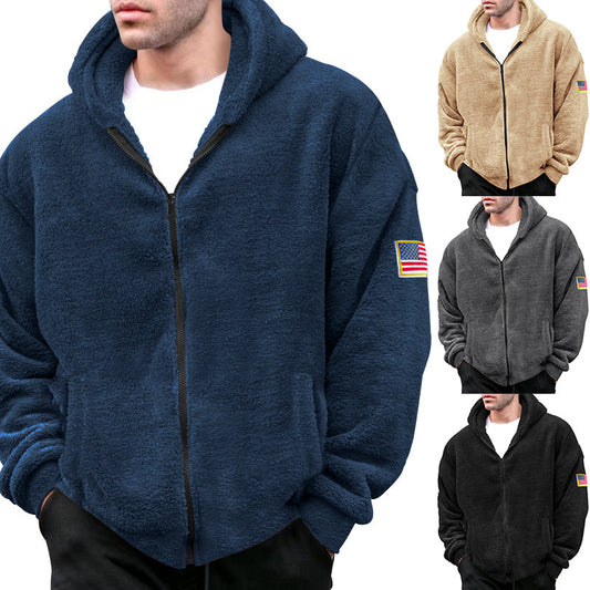 Hooded Zipper Casual Jacket Coat