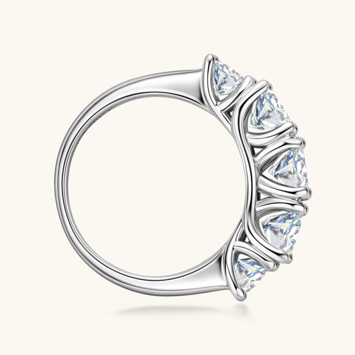 3.6 Carat Moissanite 925 Sterling Silver Ring - Jaazi Intl