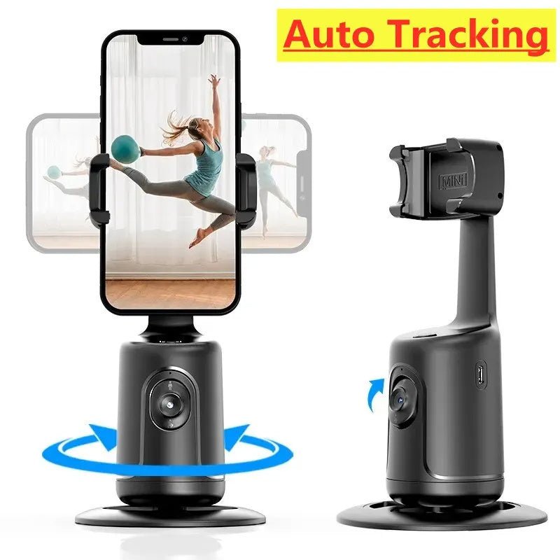 360 Auto Face Tracking Gimbal AI Smart Gimbal Face Tracking Auto Phone Holder For Smartphone Video Vlog Live Stabilizer Tripod - Jaazi Intl