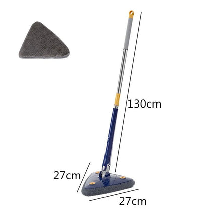 360 Rotatable Triangle Mop Wall Ceiling Corner Easy Clean Free Hand Washing Squeeze Water Twisting Mop Household Cleaning Tool - Jaazi Intl