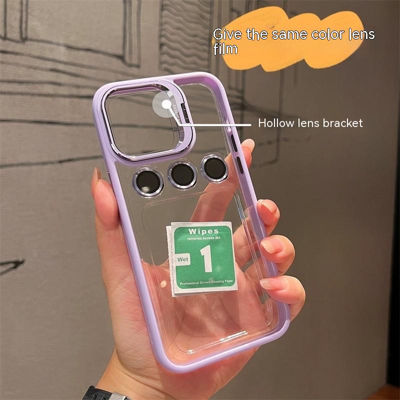 Metal Hollow Lens Bracket Phone Case