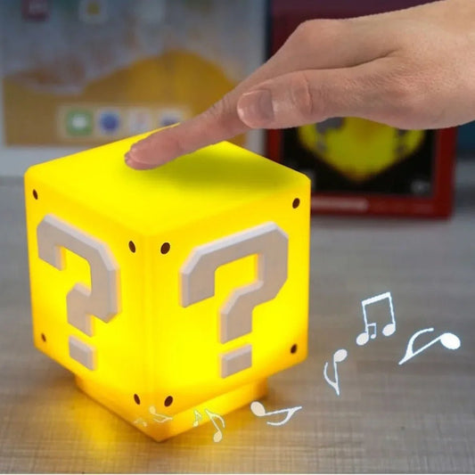 3D Night Lights Colorful Pac Man Super Mario Figure Pixel Toy Led Question Mark Light Game Icon Atmosphere Lamp Gifts - Jaazi Intl