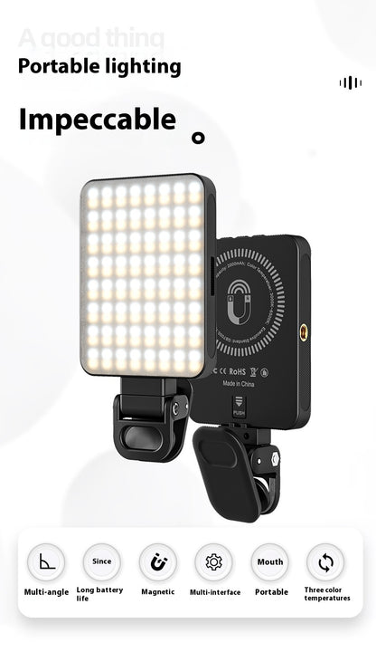 Magnetic Fill Light LED Camera Photo Mobile Phone Fill-in Light