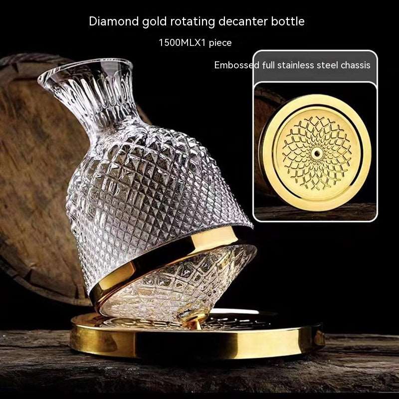 Light Luxury Good-looking Glass Gyro Wine Decanter Household High-end